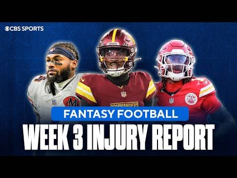 Jayden Daniels out, D'Andre Swift questionable for Week 3 & MORE | Fantasy Football Injury Report
