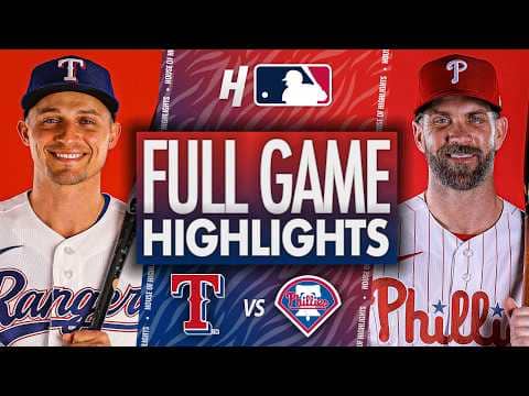 Texas Rangers vs Philadelphia Phillies - FULL GAME HIGHLIGHTS 🔥 March 29, 2026 MLB Season