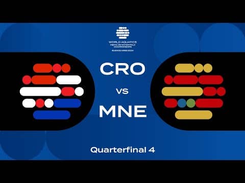 Quarter-Final 4 | Croatia vs Montenegro | World Aquatics Men's U18 Water Polo Championships 2024
