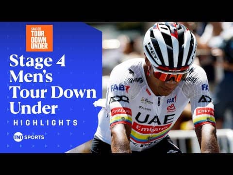 EXPLOSIVE ACCELERATION 💨 | 2026 Men's Tour Down Under Stage 4 Highlights | TNT Sports Cycling