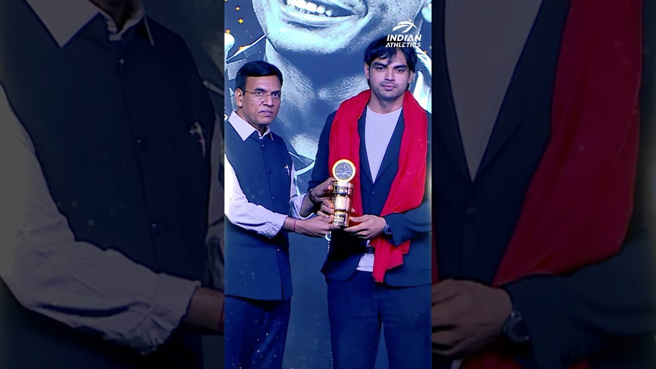 Crowning the Male Athlete of the Year 2025, Neeraj Chopra ! 👑 | #AFIAwards #AFI #Shorts