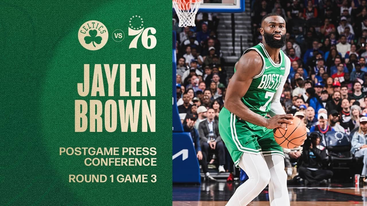 Jaylen Brown Postgame Media Availability: Round 1 Game 3 vs. Philadelphia 76ers