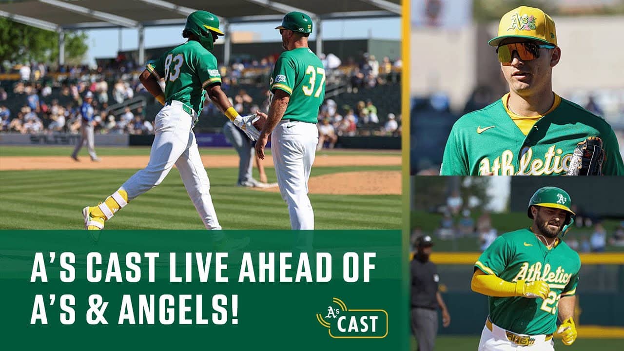A's Cast Live ahead of A's & Angels | Shea Langeliers & Jeffrey Springs join!