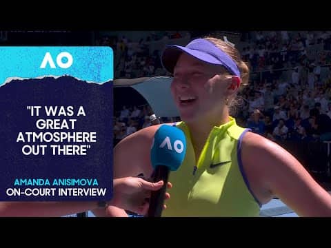 Amanda Anisimova On-Court Interview | Australian Open 2026 Fourth Round