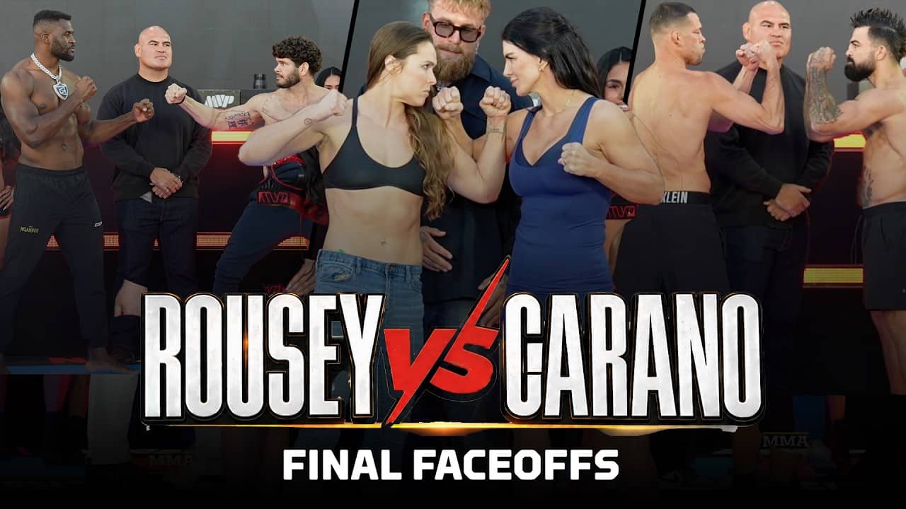 Ronda Rousey Vs. Gina Carano: Final Faceoffs - MMA Fighting