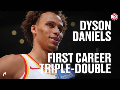 Dyson Daniels records FIRST TRIPLE-DOUBLE of career in Hawks Win over Nuggets