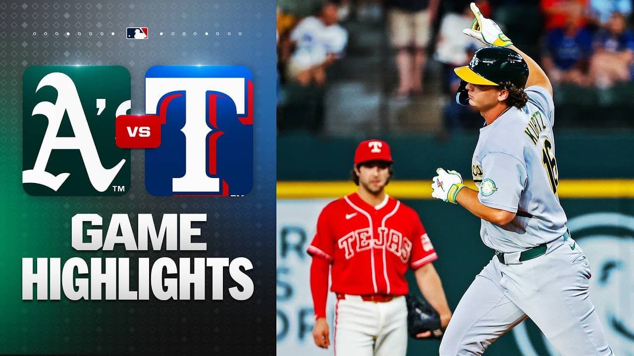 Athletics vs. Rangers Game Highlights (4/24/26) | MLB Highlights
