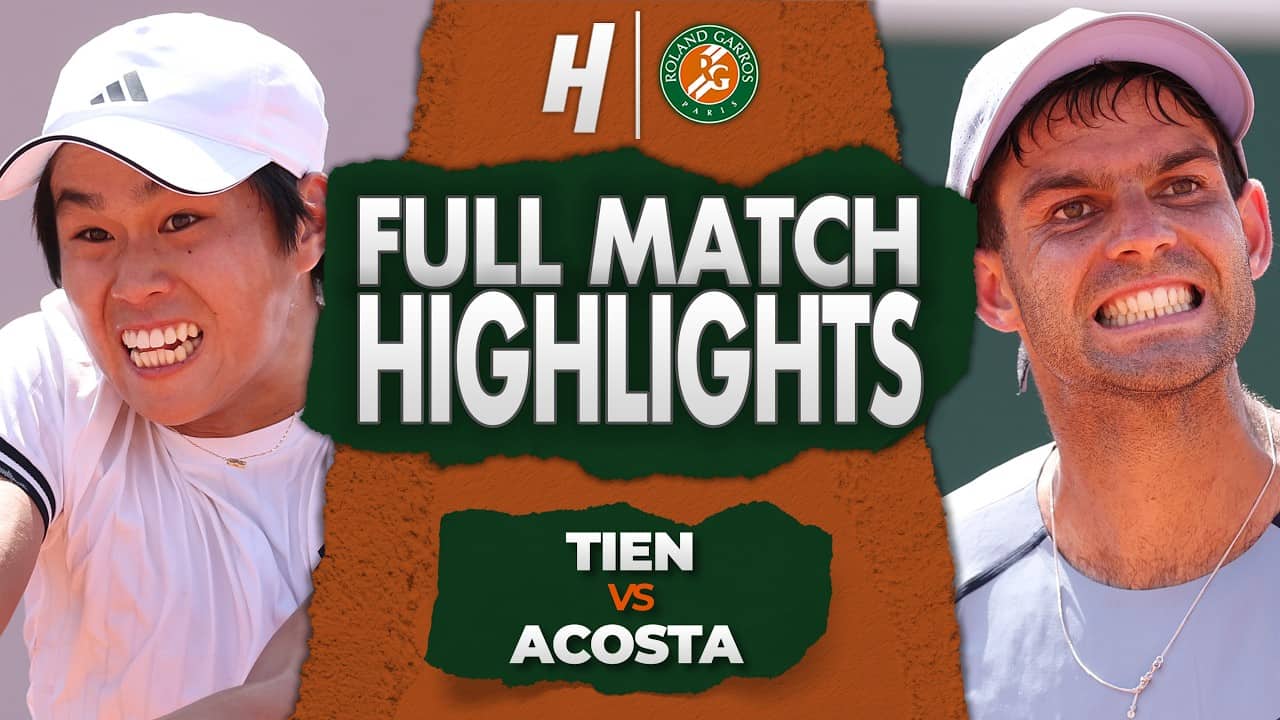 Learner Tien vs Facundo Diaz Acosta - FULL Match Highlights | Roland Garros 2026