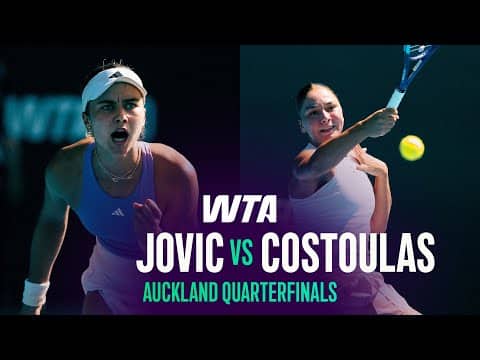 Iva Jovic vs. Sofia Costoulas | 2026 Auckland Quarterfinals | WTA Match Highlights