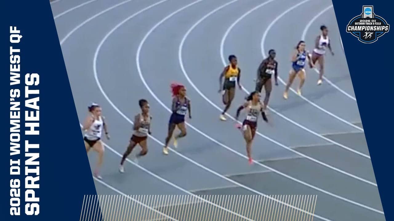 Every women's sprint heat from the 2026 NCAA Division I West Quarterfinal Round track and field meet