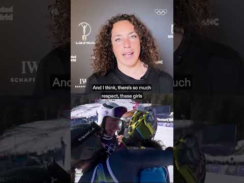 A very emotional moment, shared by three wonderful athletes and human beings. 🥹❤️