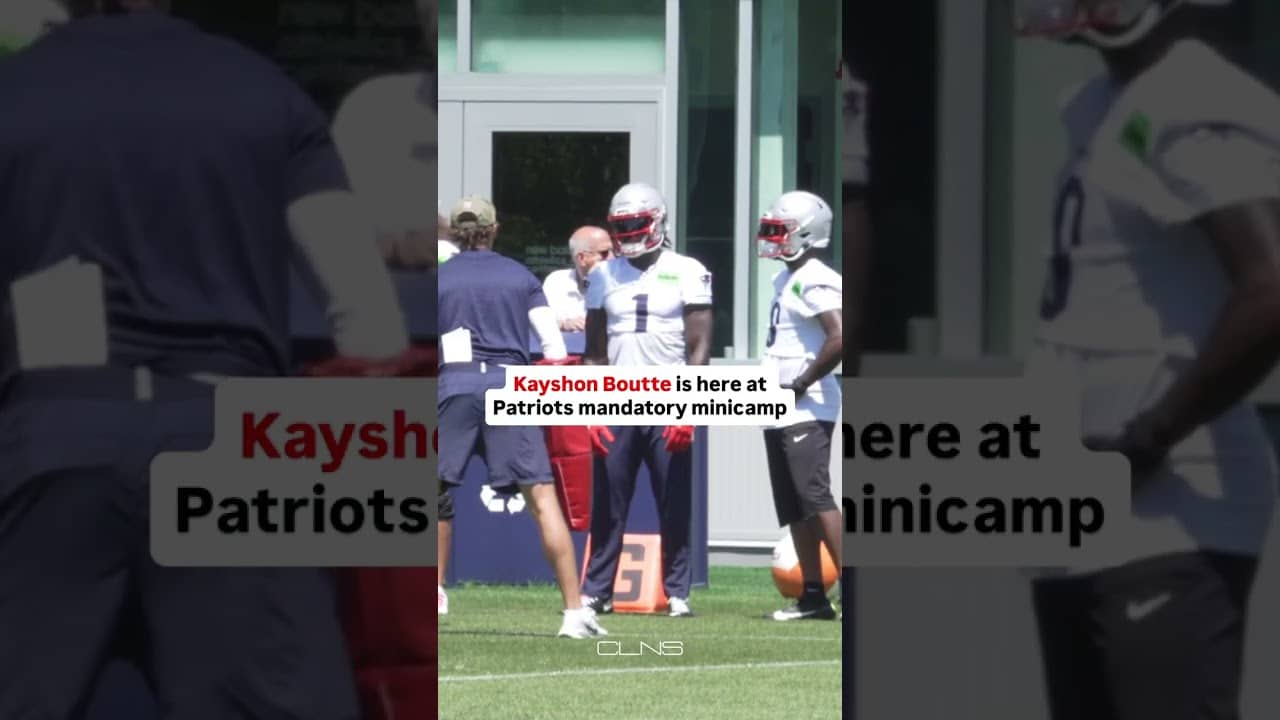 Kayshon Boutte ARRIVES at minicamp #patriots