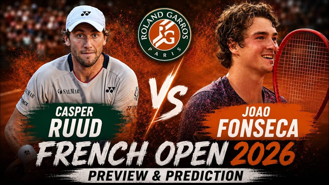 Casper Ruud vs Joao Fonseca | French Open Round 4 | Roland Garros 2026 | Preview & Prediction