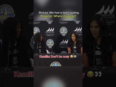 Kamilla Cardoso had this reporter sweating 😂 Too funny 🤣 (via @chicagosky/TT)