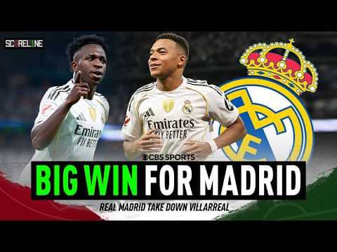 Vinicius Jr scores TWO as Real Madrid defeat Villarreal | Mbappé HOT START to the season | Scoreline