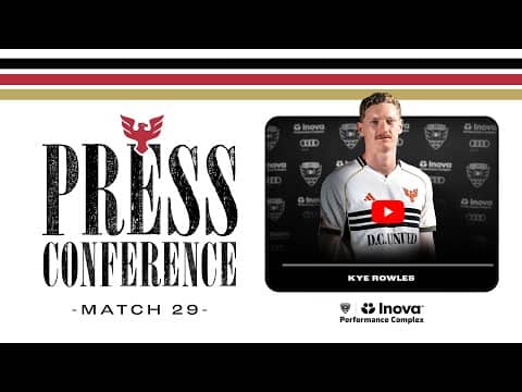 Kye Rowles Pre-Match Press Conference | New York City FC vs. D.C. United | MLS 2025