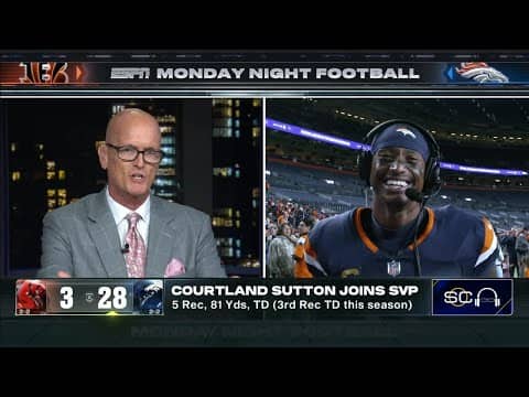 Courtland Sutton on Bo Nix's confidence & Broncos' defense in MNF win vs. Bengals | SC with SVP