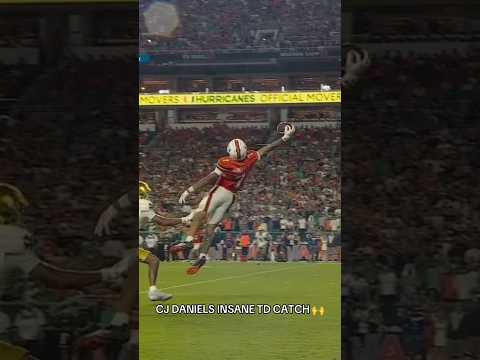 It’s #TouchdownTuesday ft. CJ Daniel’s 20-YD TD vs. Notre Dame #miamihurricanefootball #accfootball