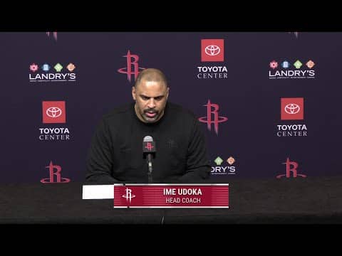 Ime Udoka with a Press Conference vs Hornets