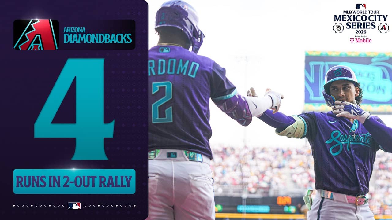 Alek Thomas goes yard in Mexico City as D-backs score 4 runs with 2 outs! 🇲🇽 | MLB Highlights