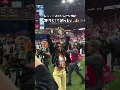 Nikki Bella at the Fiesta Bowl