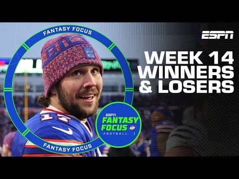 Week 14 Recap: What We Learned for YOUR Playoff Strategy | Fantasy Focus 🏈