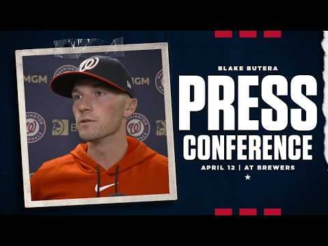 Blake Butera Press Conference | Nationals at Brewers | April 12, 2026