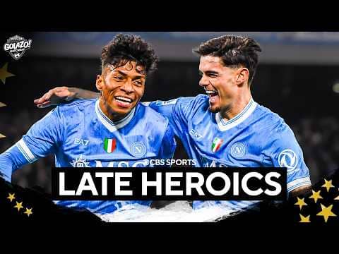 Napoli LATE EQUALIZER vs Roma in back and forth contest