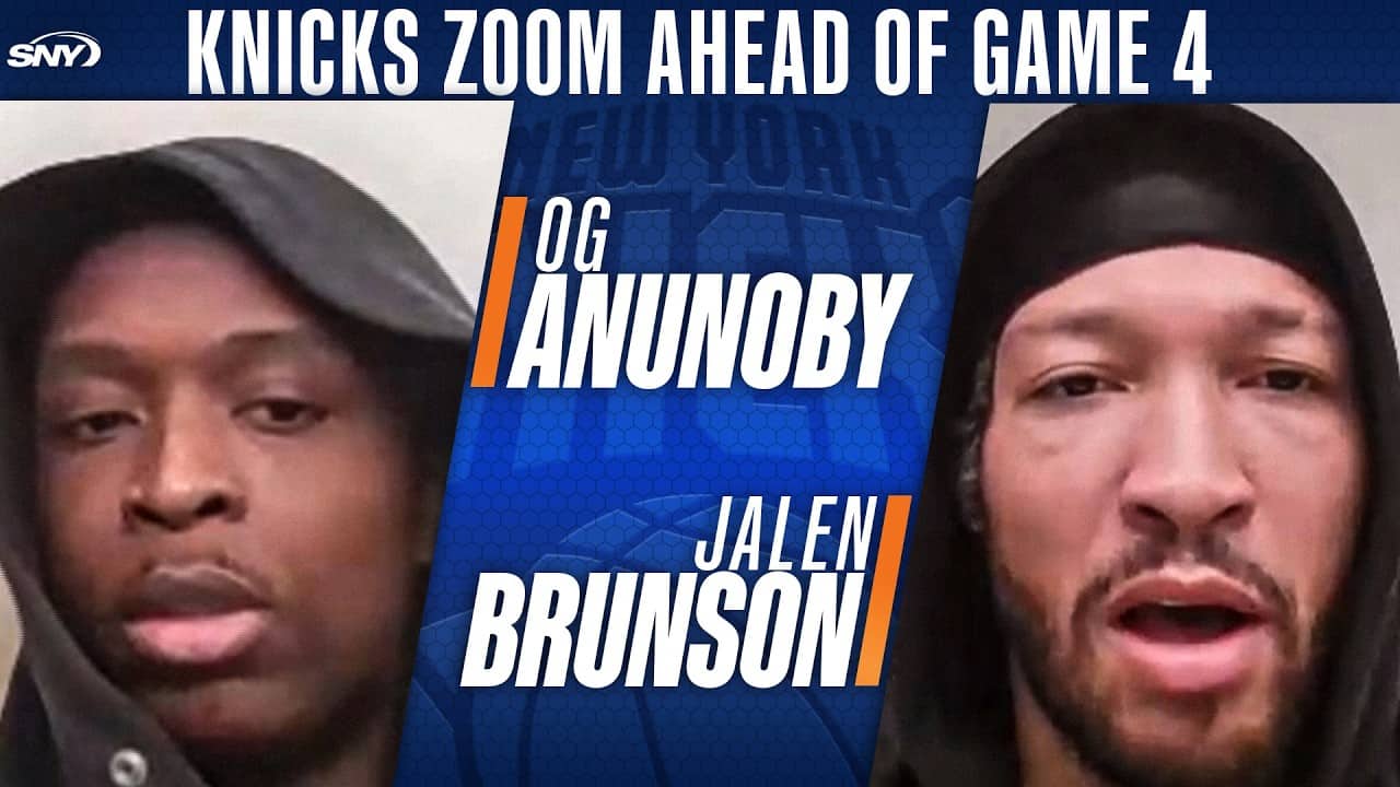 OG Anunoby on NBA All-Defensive Second Team honors, Jalen Brunson talks Knicks' hopes to wrap up ECF