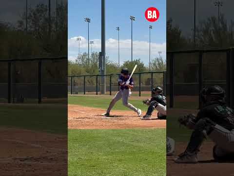 The fourth-overall pick is swinging in the bridge league 👀