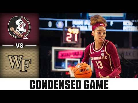 Florida State vs. Wake Forest Condensed Game | 2025-26 ACC Women's Basketball