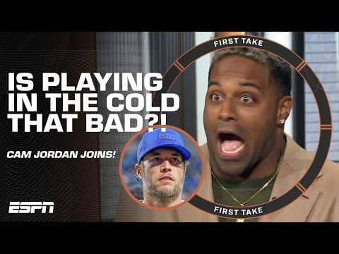 Cam Jordan SETS THE RECORD STRAIGHT on playing in the COLD 🥶 Rams vs. Bears PREVIEW 🍿 | First Take