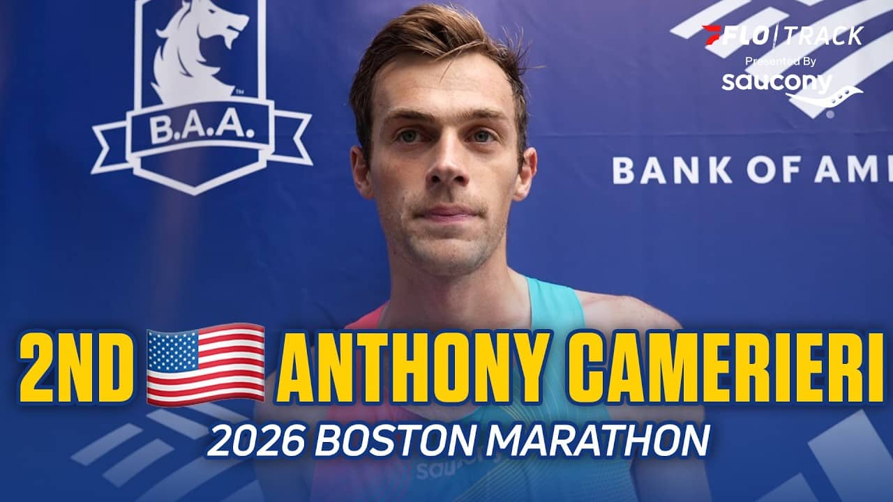 Anthony Camerieri Reacts After Finishing as 2nd American at the BAA 5K | Boston Marathon 2026