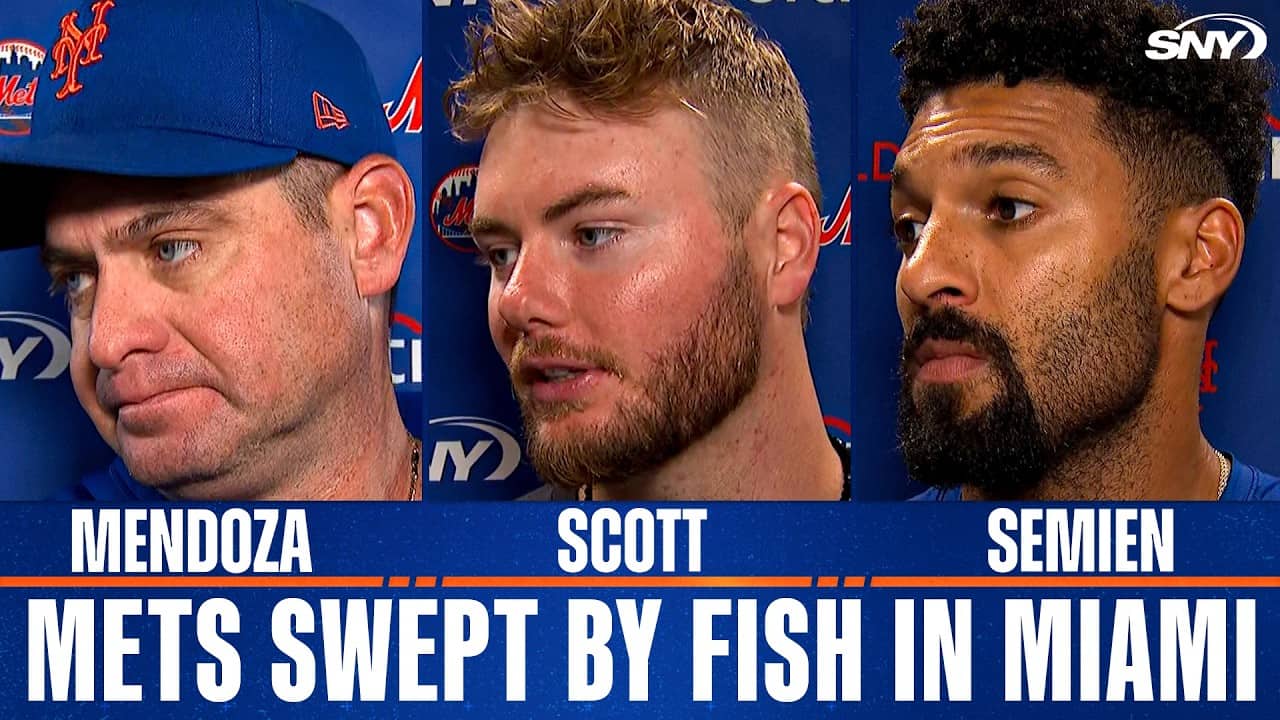 Mets react after being swept by Marlins in Miami with 4-0 loss on Sunday