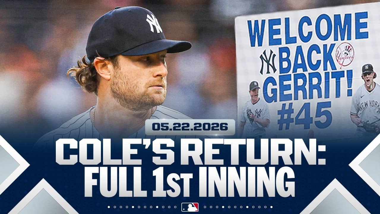 FULL 1st INNING of Gerrit Cole's first MLB start since the 2024 World Series! | MLB Highlights