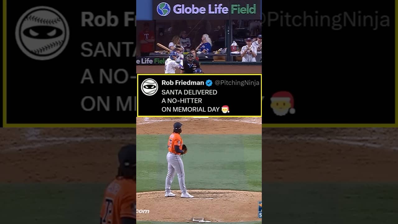 Alimber Santa finished off a combined no hitter on Memorial Day 🎅 #baseball #mlb