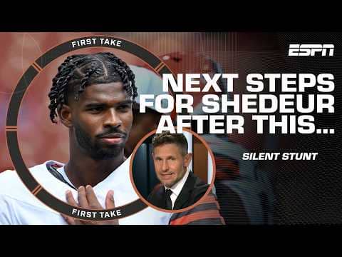 Stephen A. attempts to NOT OVERREACT to Shedeur Sanders' miming moment 👀 | First Take