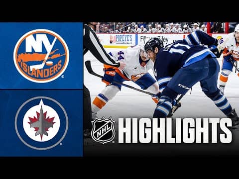 Islanders vs. Jets | NHL Highlights | January 13, 2026