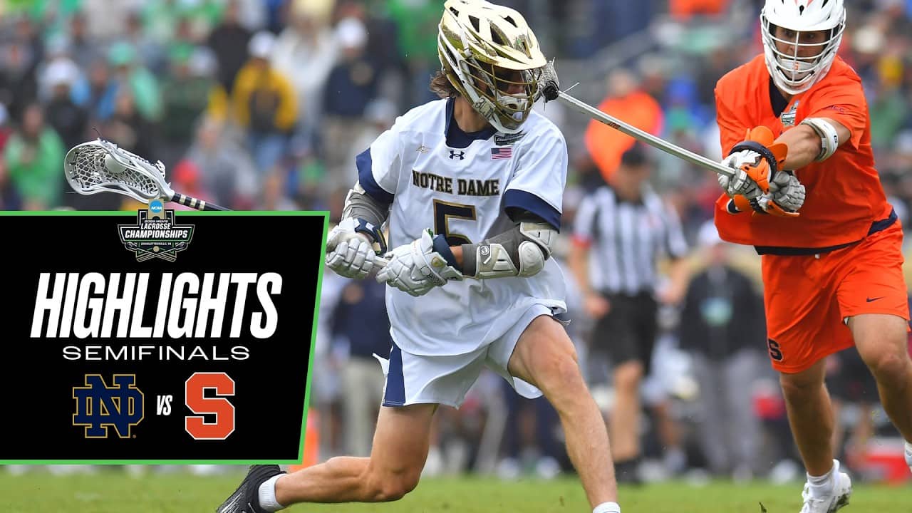 Notre Dame vs. Syracuse: 2026 NCAA men's lacrosse semifinals highlights