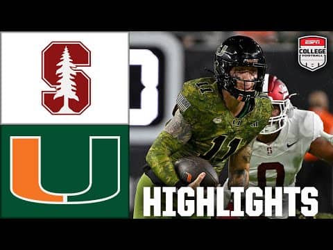 Stanford Cardinal vs. Miami Hurricanes | Full Game Highlights | ESPN College Football