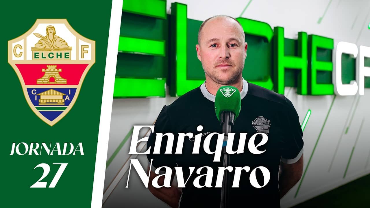 RUEDA DE PRENSA | Enrique Navarro habla sobre el CF Talavera de la Reina  - Elche CF | Jornada 27