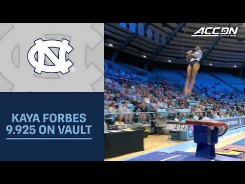 North Carolina Senior Kaya Forbes' 9.925 On Vault Claims Top Spot