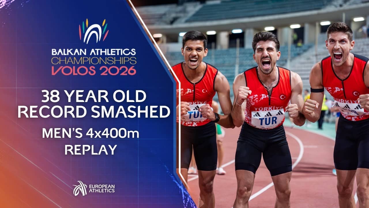 🇹🇷 38 year old record broken by Türkiye | Men's 4x400m Relay | Balkan Championships 2026
