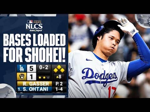 FULL INNING: Shohei Ohtani and the Dodgers had the bases-loaded with 2 outs vs. the Brewers!