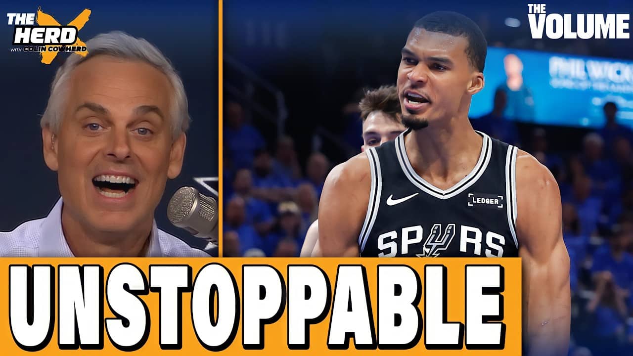 Game 1 REACTION: Spurs win THRILLER over Thunder, Wemby UNSTOPPABLE vs. SGA | Colin Cowherd HERD NBA