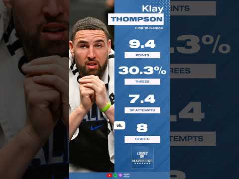 Klay Thompson's last 25 games for the Dallas Mavericks have been encouraging