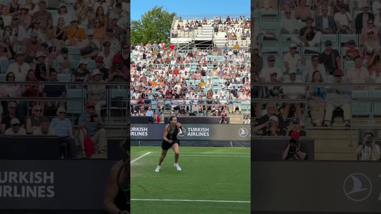 Quarters called & Aryna answered 😎 #wta #tennis #berlin