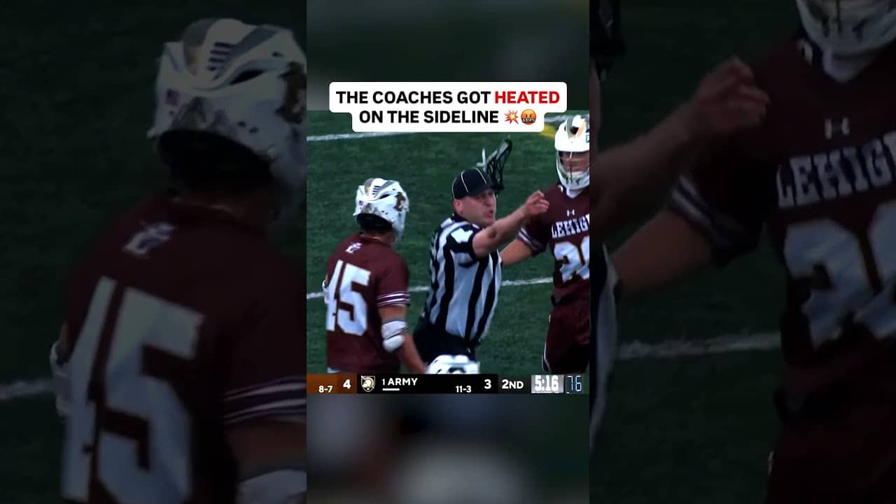 We almost had a COACH FIGHT in the Patriot League Tournament 💥😳 (via CBSSN)