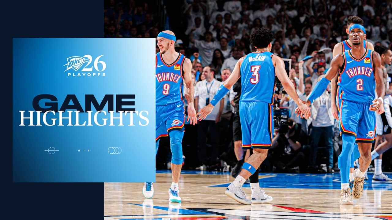 OKC Thunder vs San Antonio Spurs | Playoffs | WCF Game 2 | Game Highlights | May 20, 2026