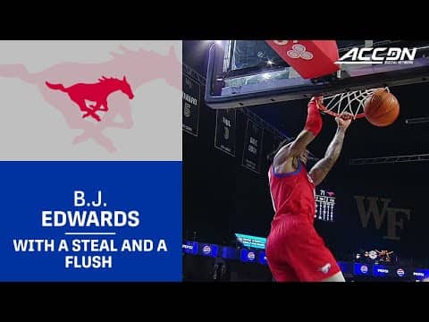 SMU's B.J. Edwards With A Steal And A Flush